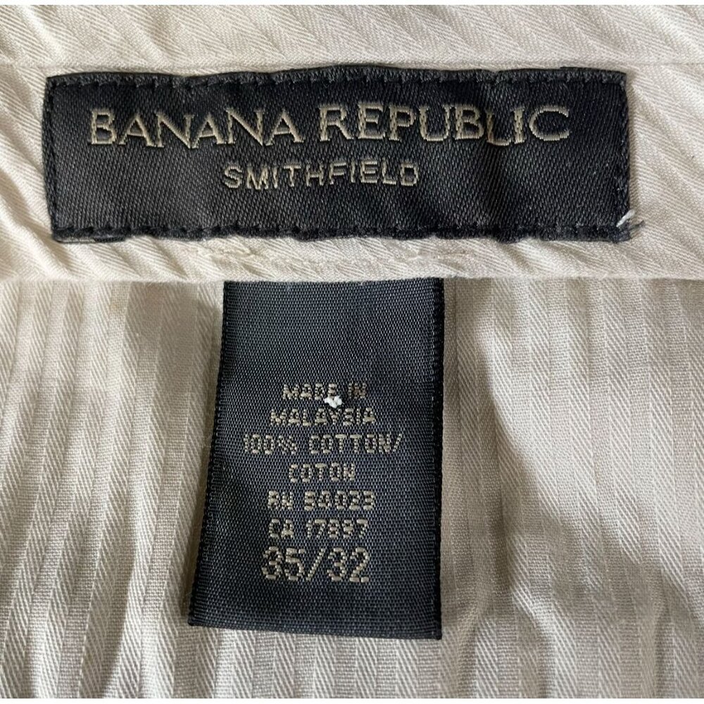 Banana Republic Smithfield Corduroy Pants 35x32 Khaki Cotton Classic Versatile - Picture 2 of 10